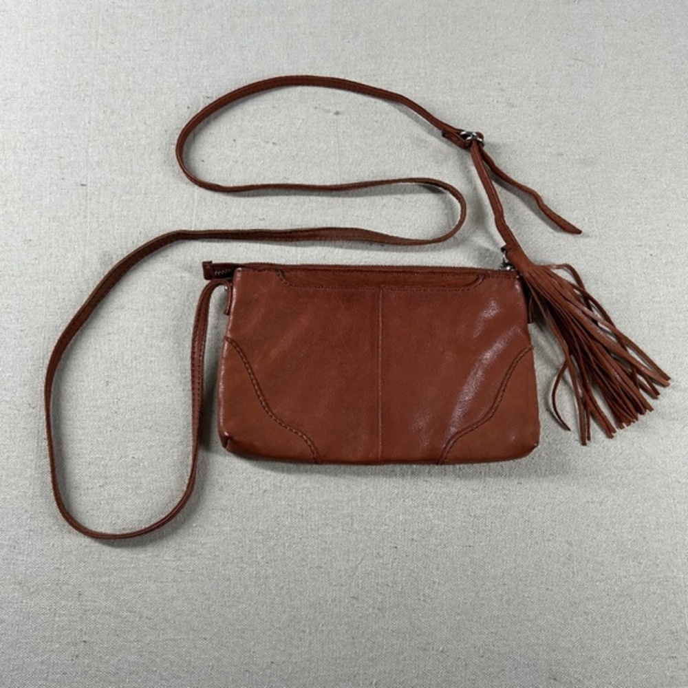 Hobo‎ Original Genuine Leather Shoulder Pocketbook Tassel Western Clutch Supple - Picture 2 of 9